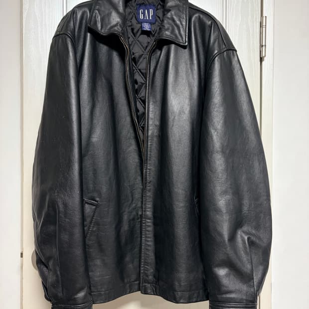 old gap 올드갭 레더 자켓 L 블랙