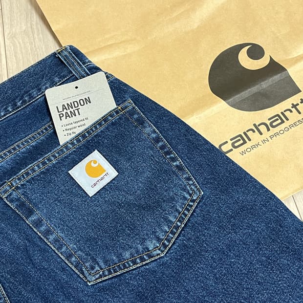 칼하트윕 랜든 팬츠 (블루스톤워시드) 32 size