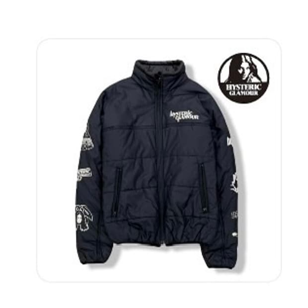 히스테릭글래머 아카이브 패딩 블랙