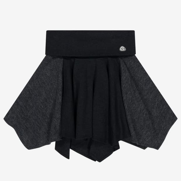 코이세이오 홀딩 언발란스 스커트_차콜