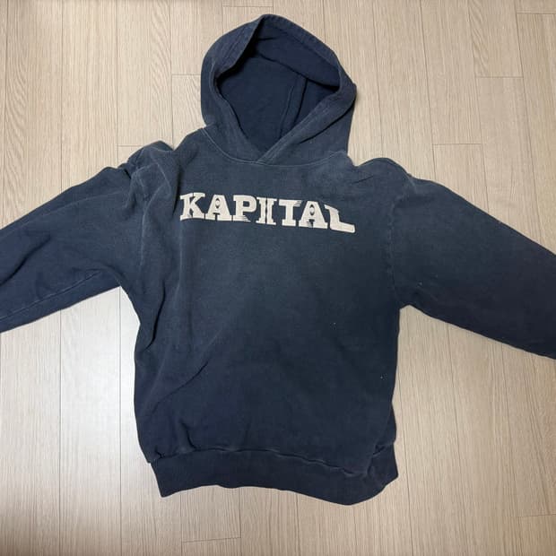 캐피탈 후드티 검정 2사이즈