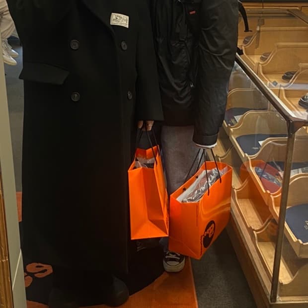 Stu 더블패치 코트 m