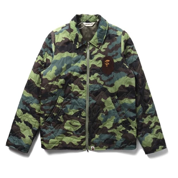 베이프 카모 경량패딩