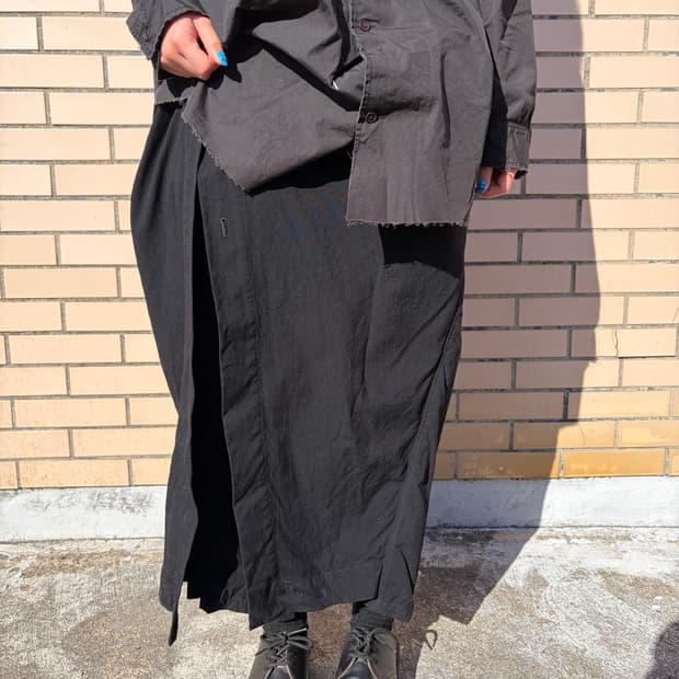 율리우스 랩 스커트 팬츠