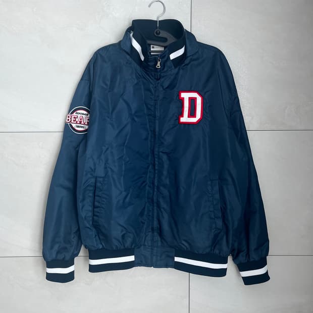 두산베어스 야구 자켓 점퍼 네이비 (100)