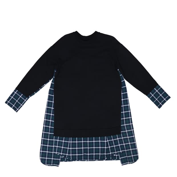 [정품]준지 체크 레이어드 맨투맨