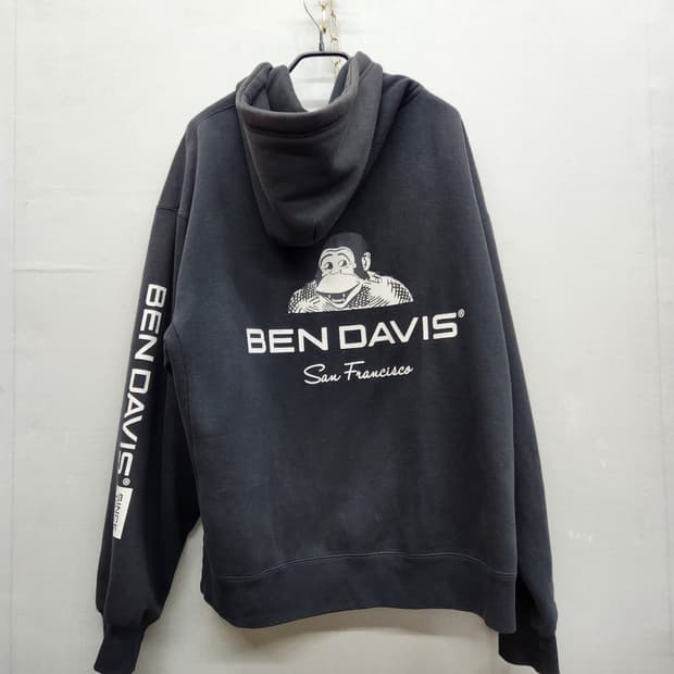 벤 데이비스 백 빅로고 프린팅 후드집업 XL(2XL)