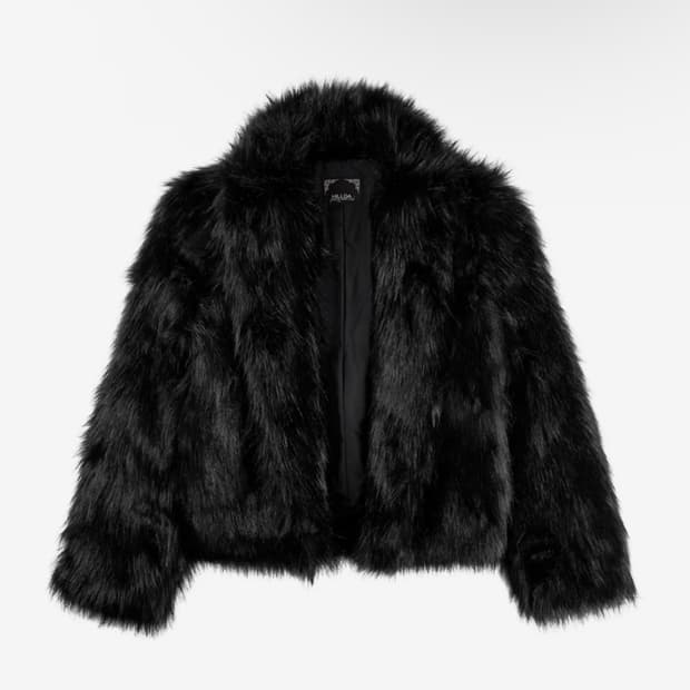 버클 숄 카라 퍼자켓