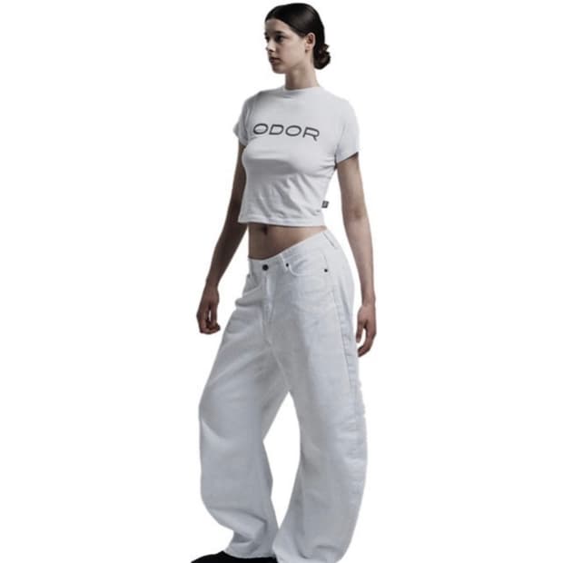 odor noir white pants