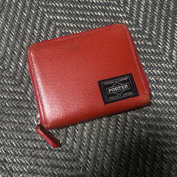 포터 지갑 레드 일본 한정판