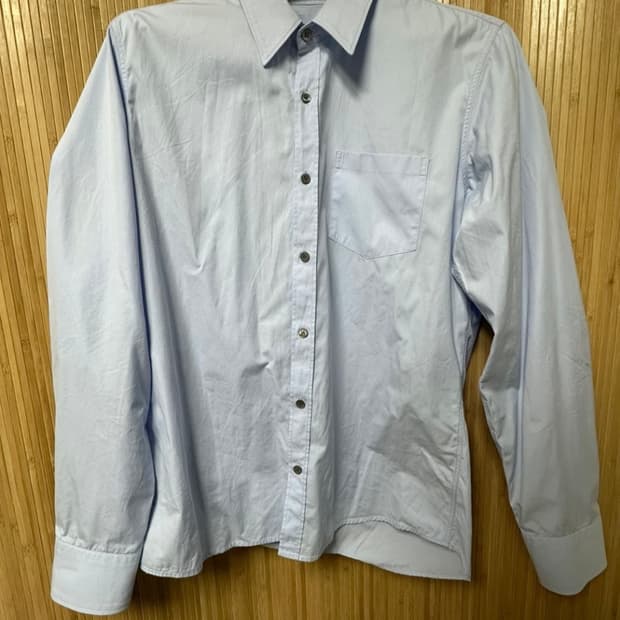 (50) Dries Van Noten sky blue shirts