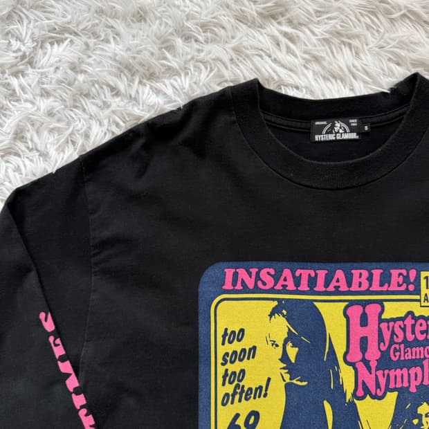 HYSTERIC GLAMOUR 일본빈티지 긴팔 히스테릭 글래머 긴팔티