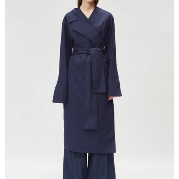 렉토 recto 트렌치 랩 원피스