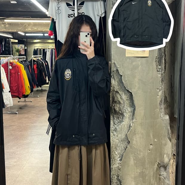 나이키 유벤투스 바람막이 차콜 S #csz2070