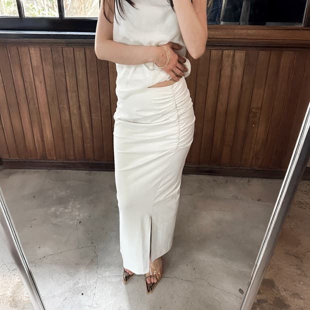 FRAY I.D shirtting long skirt