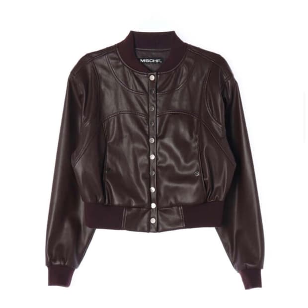 미스치프 레더 봄버 자켓