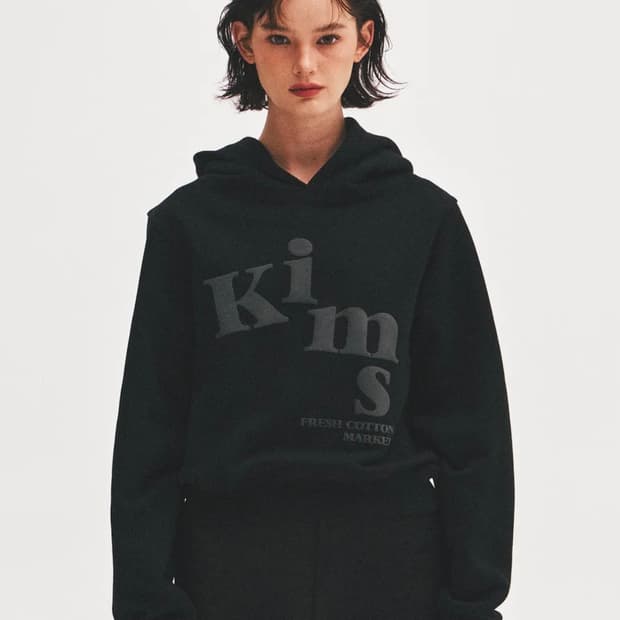 킴스프레시코튼마켓 후드티 F 블랙 새상품