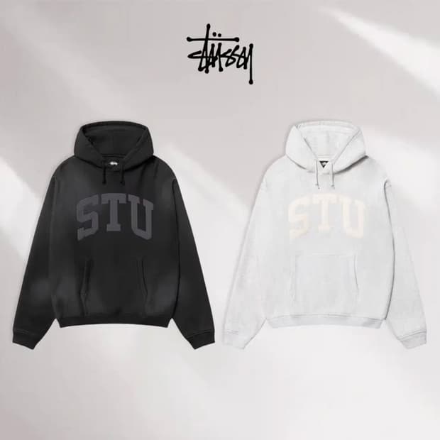 🔥[새상품/정품]🔥 스투시 아플리케 기모 후드티 남녀공용 2color