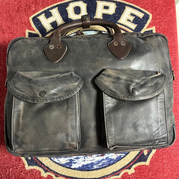 RRL 레더 브리프케이스 더블알엘 가죽 가방 