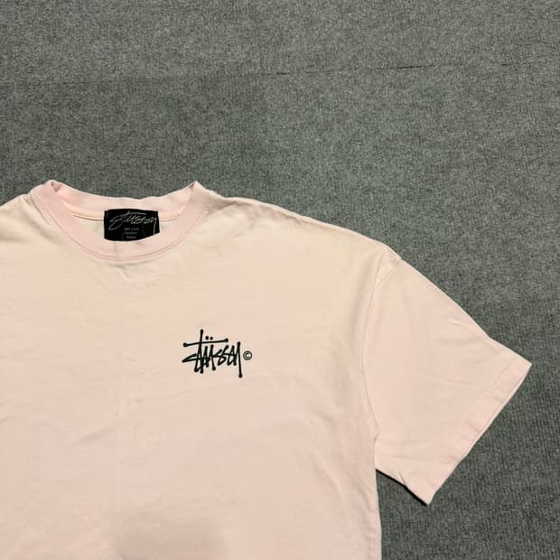 스투시 딸기우유 반팔 티셔츠 L