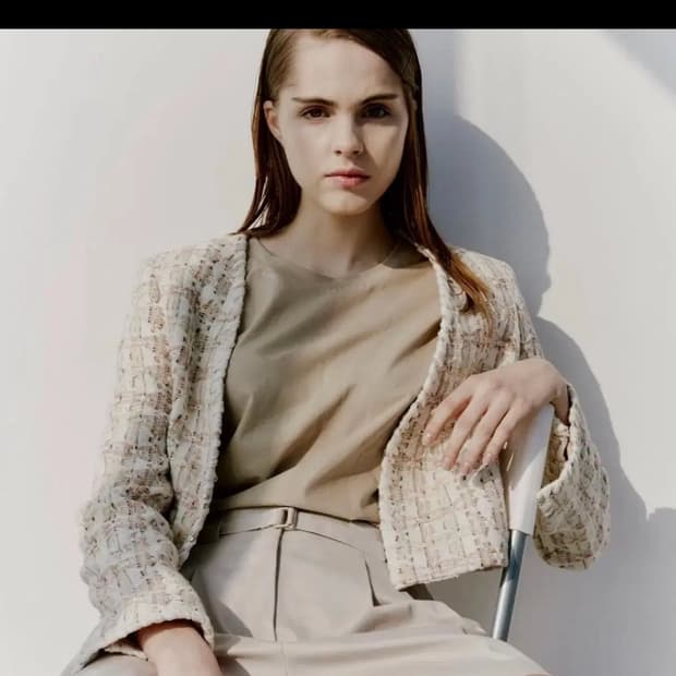 Finne 핀느 엣지 트림 린톤 트위드자켓