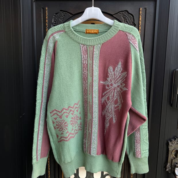 lancel 민트색 니트