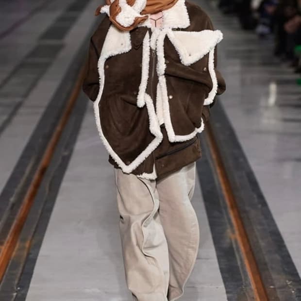 와이프로젝트 스냅 패널 시어링 자켓 S