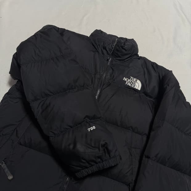 L 노스페이스 눕시 700 무광블랙 구스다운 패딩