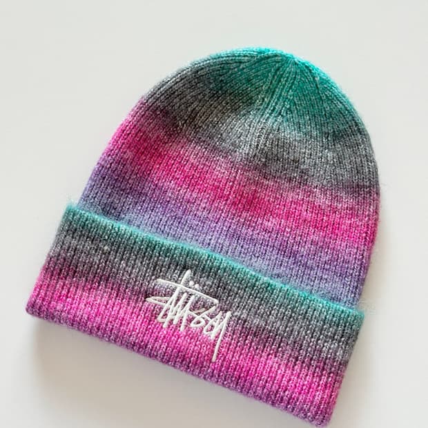 [새상품] 스투시 커프 비니 스트라이프 틸 멀티