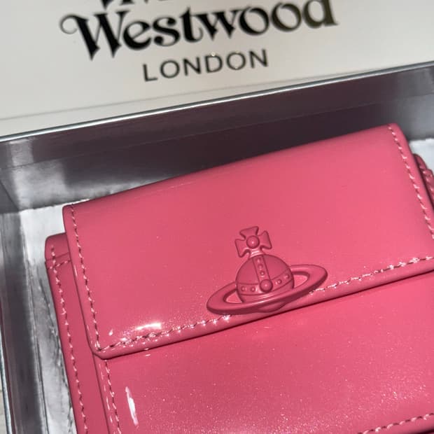 비비안웨스트우드 핑크 반지갑