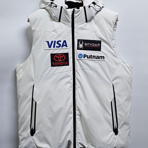 스파이더 US스키팀 덕다운 패딩조끼 XL