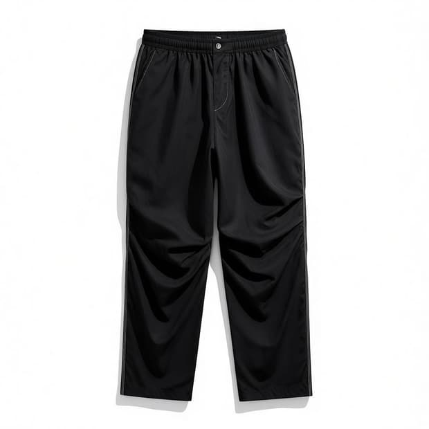 솔리드옴므 파라슈트 팬츠 블랙 52