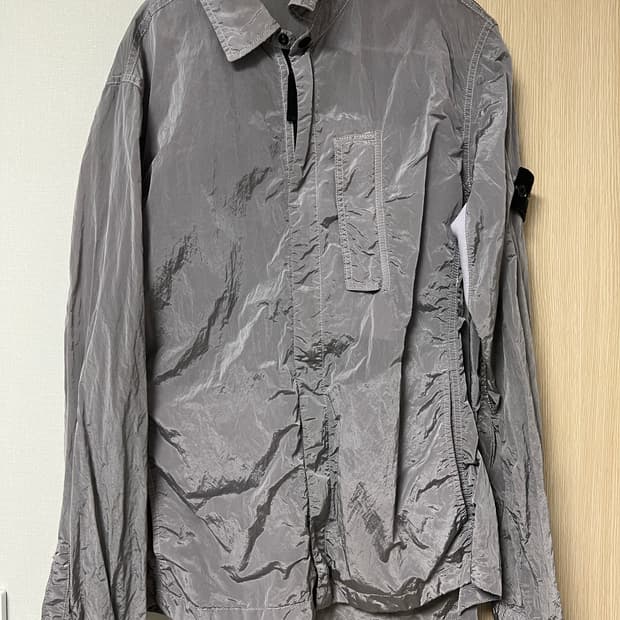 스톤아일랜드 나일론메탈 오버셔츠 그레이 L 17fw