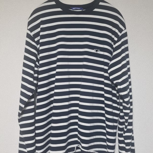 네이더스 스트라이프 롱슬리브 네이비 3사이즈