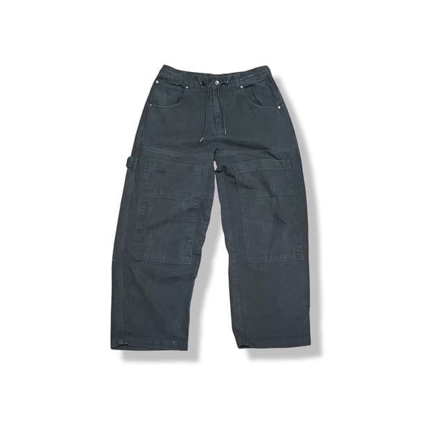 [34] 파머스마켓 블랙 더블니 워크 팬츠