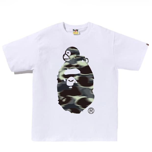 베이프 스크린 카모 반팔 XL