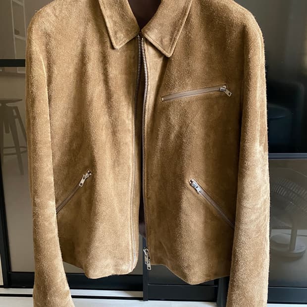 버팔로 스웨이드 멀티 집 레더 자켓 L