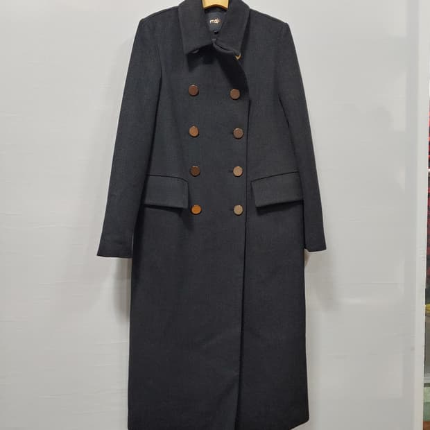 maje 마쥬 더블 버튼 롱코트 블랙 여성1  55