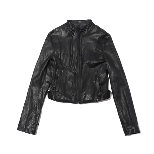 ROBO 히든 언밸런싱 크롭 램스킨 재킷 women 44