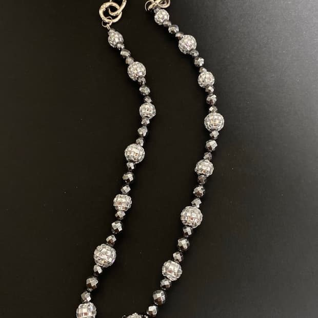 고딕 크리스탈 미러볼 키체인