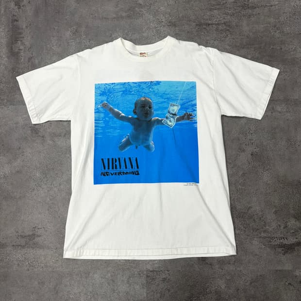 90s anvil tee on reprint NIRVANA 네버마인드