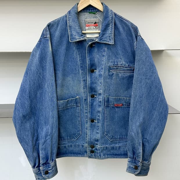 아웃사이더 90s 이태리 메이드 데님 자켓