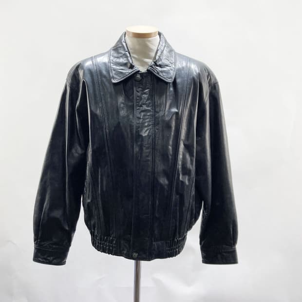 남성 송치가죽 레더자켓 L 진스센스