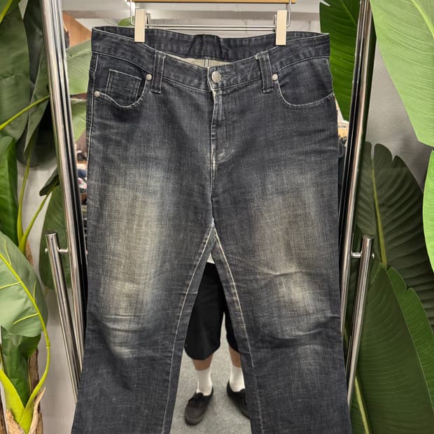 japanese vintage 흑청 부츠컷데님