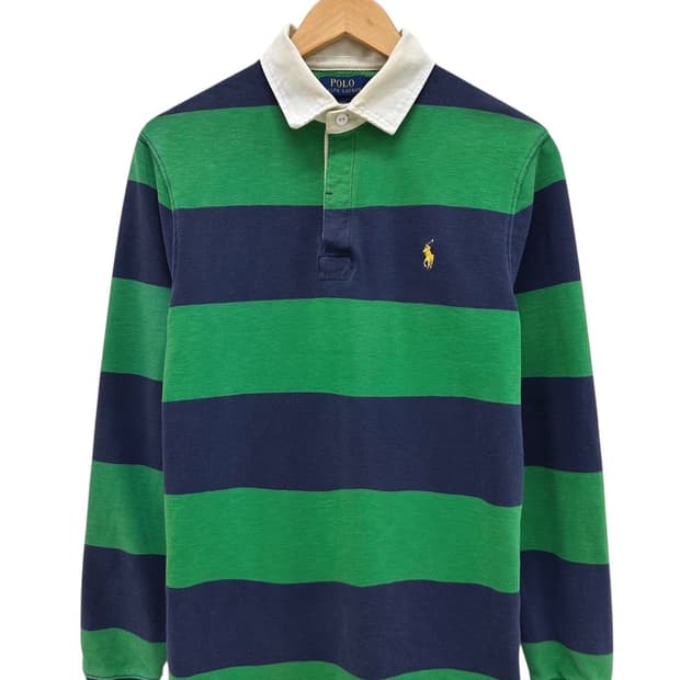폴로 럭비티 그린&네이비 (M)
