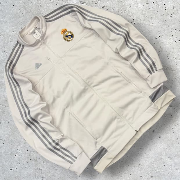 [110] 15s 아디다스 레알마드리드 트랙 자켓 화이트 실버 B227