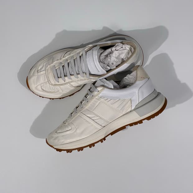 메종 마르지엘라 러너 에볼루션 스니커즈 화이트 41사이즈