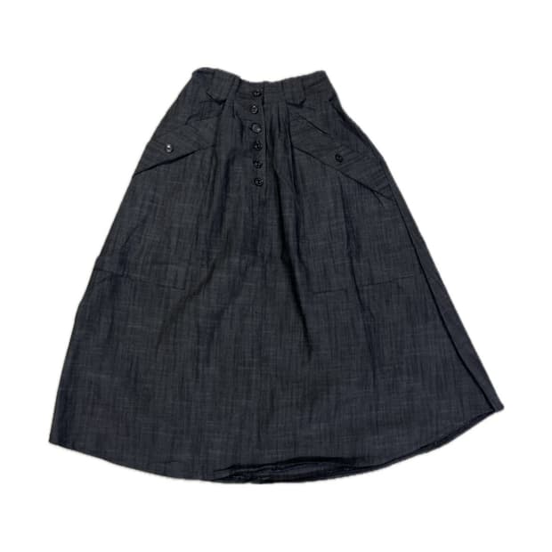빈티지 치마 Vintage Charcoal Denim Skirt