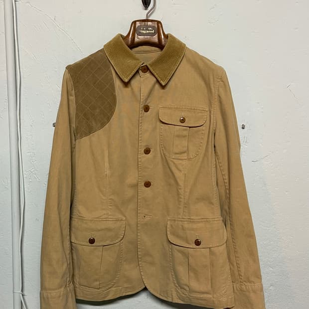 90‘s 폴로 랄프로렌 숄더패치 코튼 헌팅자켓 L