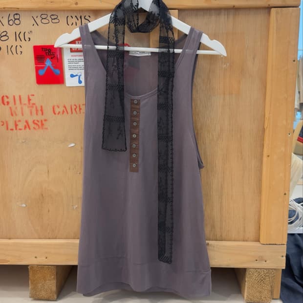 Henley Long Tank Top